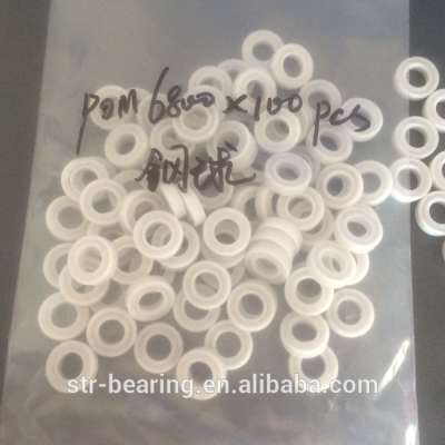 10*19*5 pom plastic deep groove ball bearing 6800 with steel balls